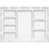 Palette en porcelaine 8 creux rectangles - 18x24 cm