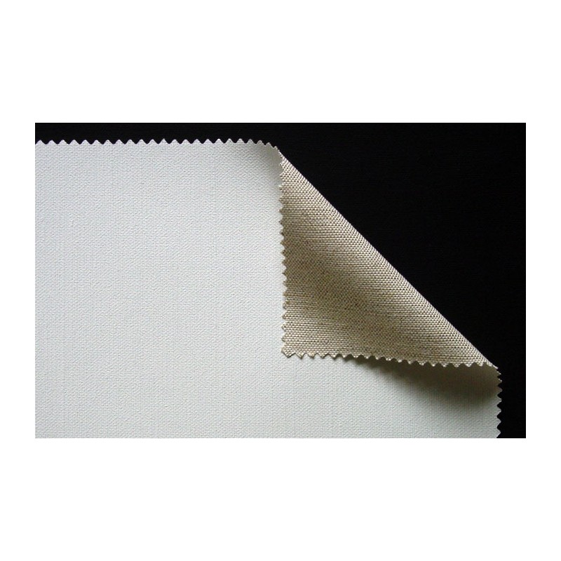 Toile mixte en lin-polyester-coton moyen enduction universelle 524 g/m²