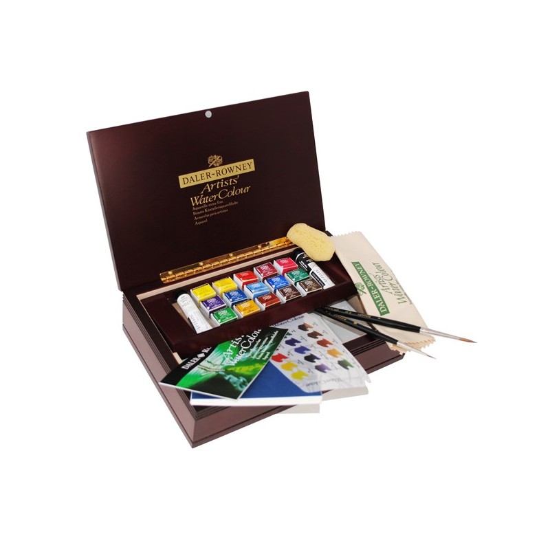 Coffret bois aquarelle Artist's Daler Rowey