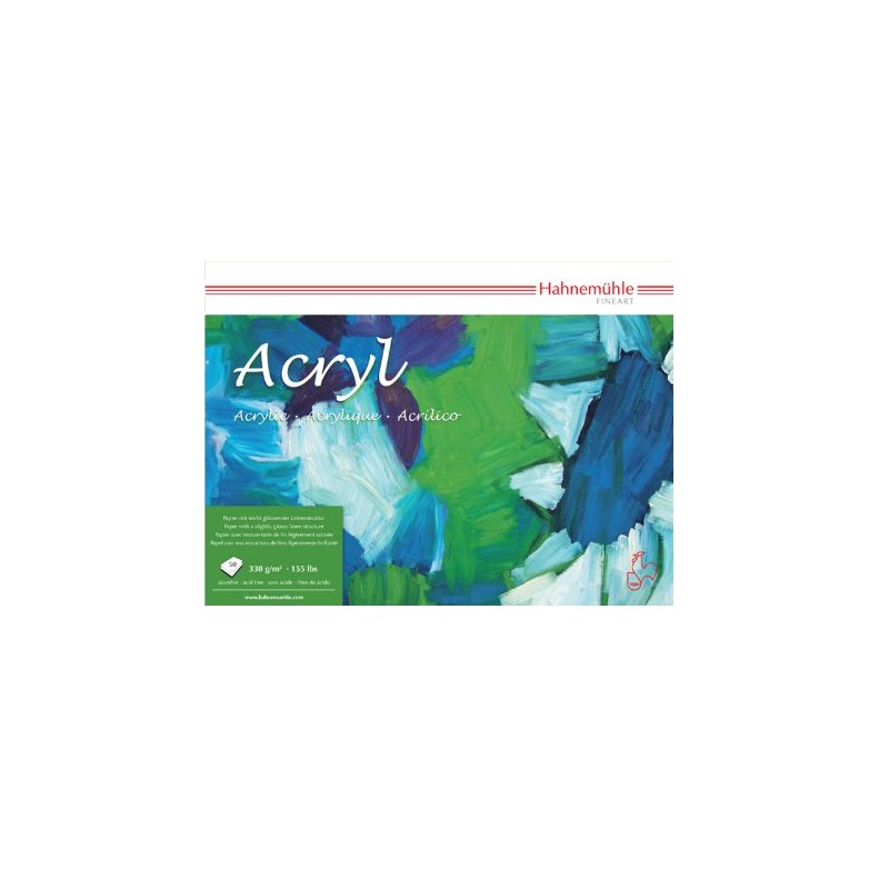 Pochette papier acrylique toilé Acryl 330g/m² x10 feuilles