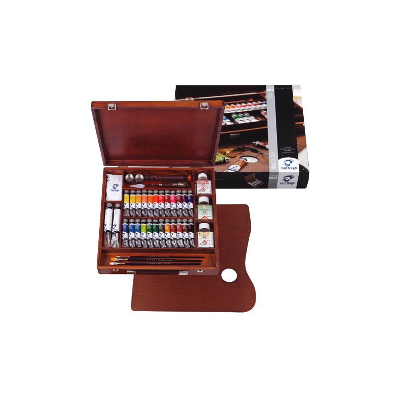 Peinture acrylique extra-fine Coffret bois noir 13 x 60 ml