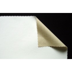 Toile en polyester lisse sans grain enduction blanche 330g/m²