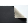 Toile de lin enduction noire à grain moyen 430g/m²