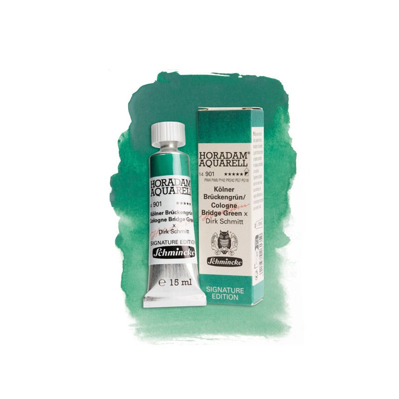 Aquarelle extra-fine Horadam édition Signature, tube 15ml - Cologne Bridge Green