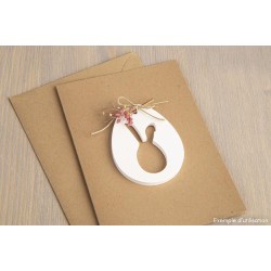 Moule en silicone - Pendentifs Oeufs et Lapins x6pcs