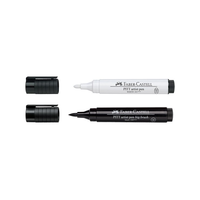 Feutre Pitt artist pen pinceau blanc 2,5 mm - Faber Castell