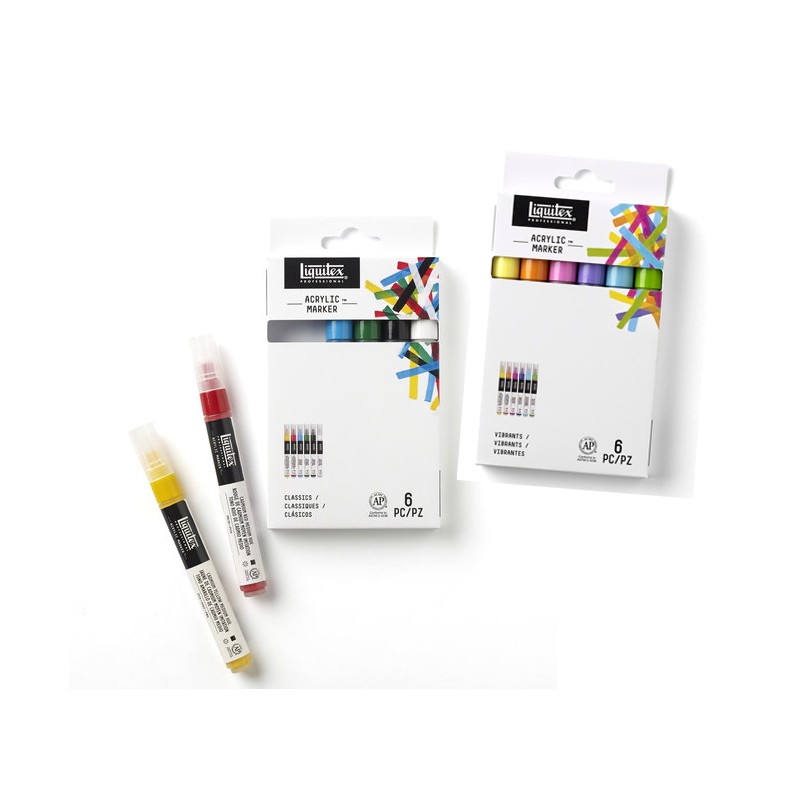 Set 6 marqueurs pointe fine Acrylic Marker Liquitex