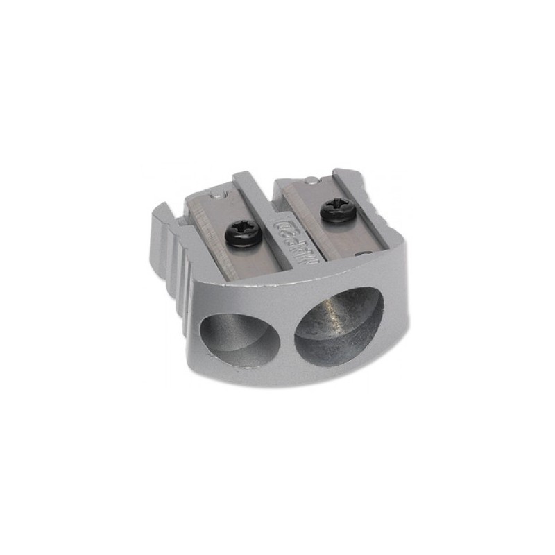 Taille-crayons à 2 trous en métal