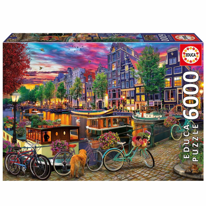 Puzzle 6000 pièces - Vélos à Amsterdam