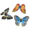 Kit décoration murale à diamanter Crystal Art - Papillons x3pcs
