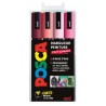 Set de 4 marqueurs assortis Posca PC-5M