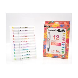 Set de 12 marqueurs acrylique Graphit'Go