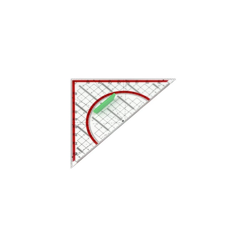 Equerre-rapporteur 180° - Hypoténuse 24cm