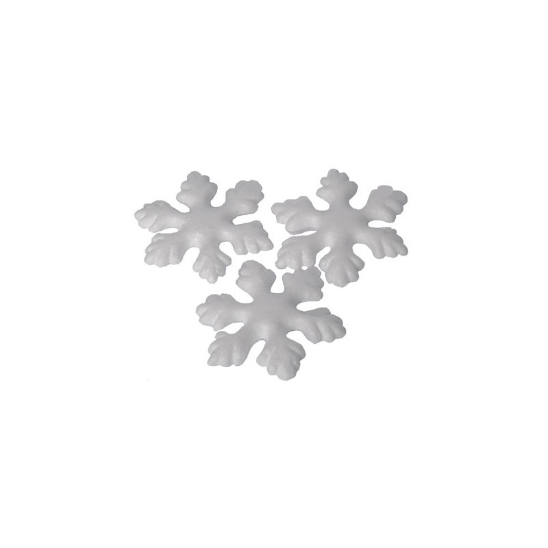 Cristaux de neige en polystyrène 5cm x3pcs