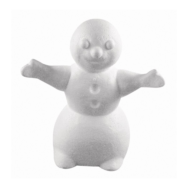 Bonhomme de neige en polystyrène 24cm