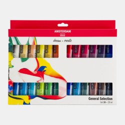 Set peinture acrylique Amsterdam, tubes de 20 ml