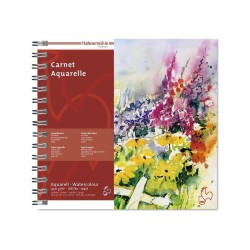 Carnet de voyage aquarelle 400 g/m² Hahnemühle, 15 fs spiralées