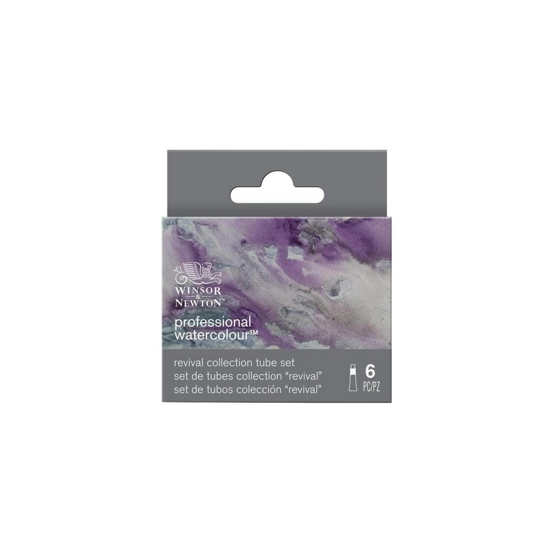 Set de 6 tubes 5 ml d'aquarelle extra-fine Winsor et Newton