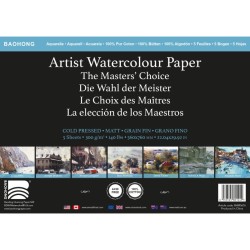 Papier aquarelle BaoHong Masters 300g/m² en feuille 56x76 cm