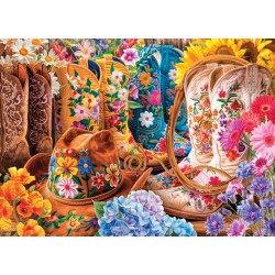 Puzzle 1000 pièces - Bottes Cowgirl, de Lars Stewart