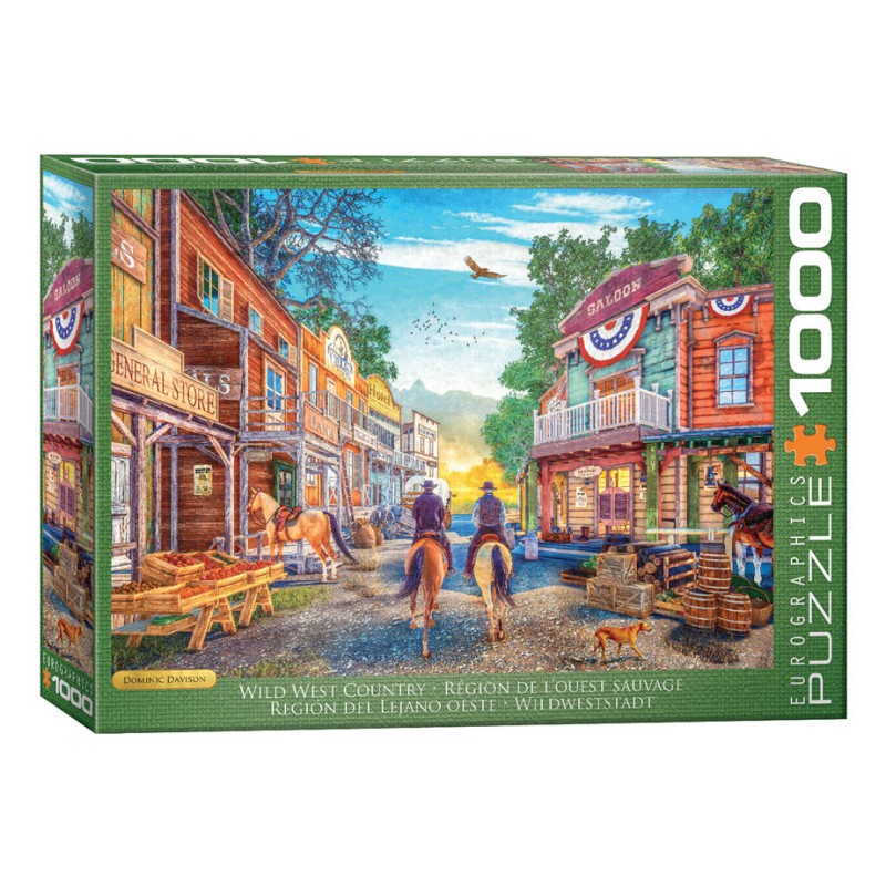 Puzzle 1000 pièces - Ville de l'ouest sauvage, de Dominic Davison