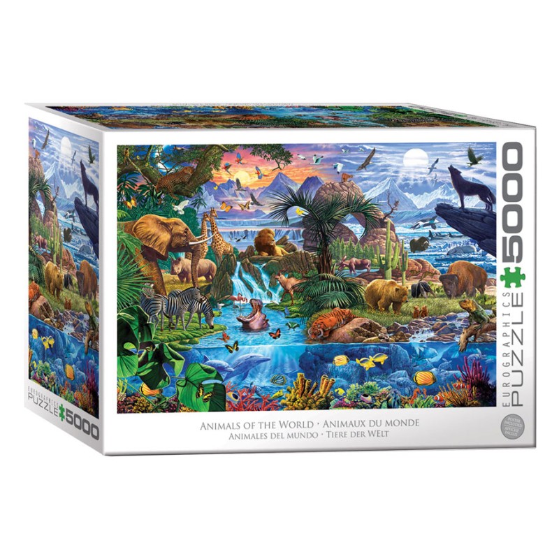 Puzzle 5000 pièces - Animaux du monde