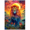 Puzzle 500 pièces - Regard majestueux du lion