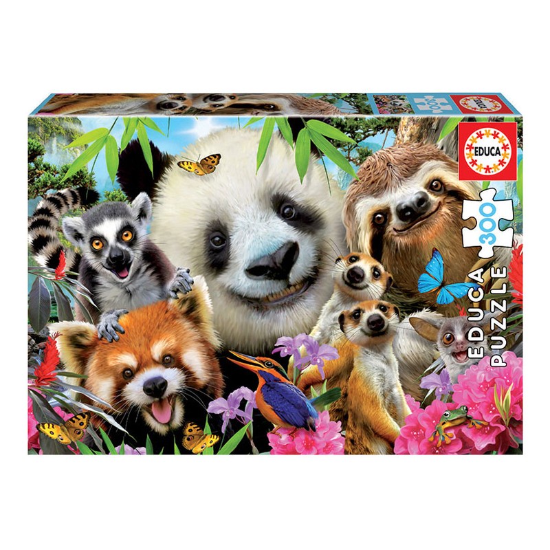 Puzzle 300 pièces - Black-eyed friends selfie