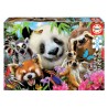 Puzzle 300 pièces - Black-eyed friends selfie