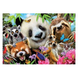 Puzzle 300 pièces - Black-eyed friends selfie