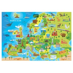 Puzzle Junior 150 pièces - Carte d'Europe