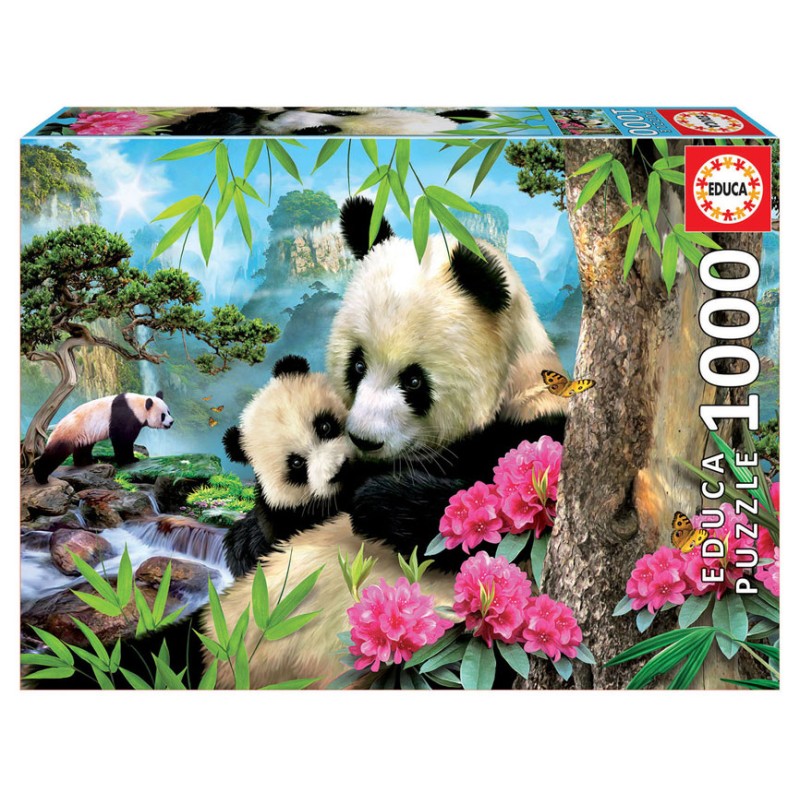 Puzzle 1000 pièces - Pandas