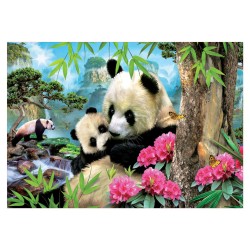 Puzzle 1000 pièces - Pandas