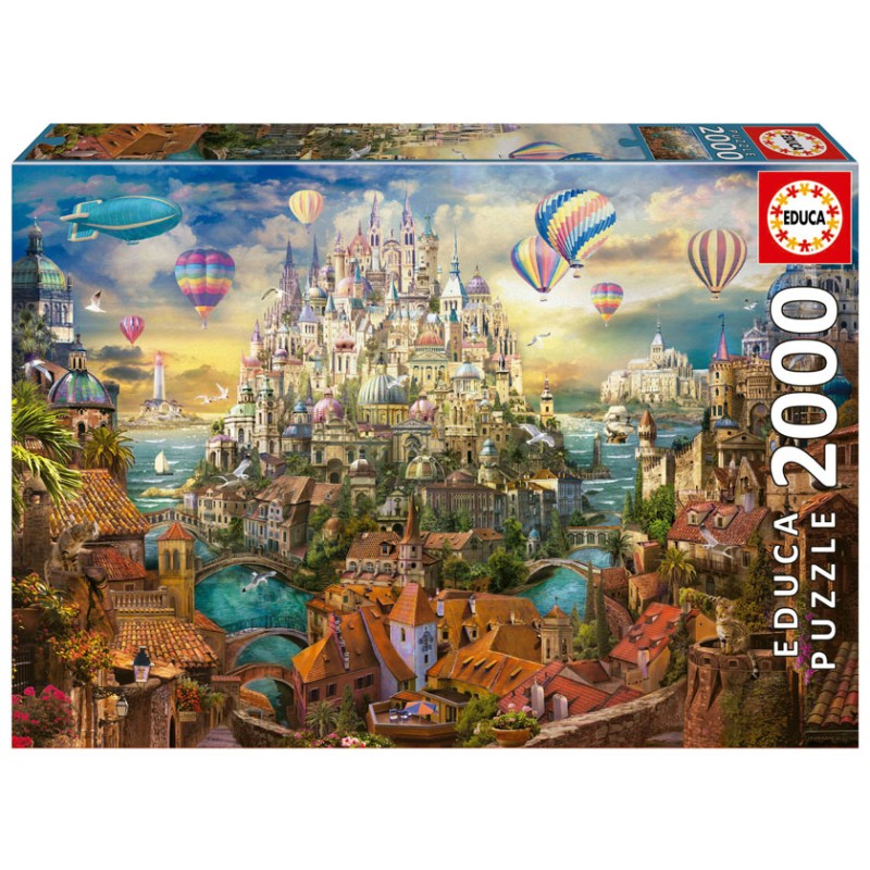 Puzzle 2000 pièces - Ville de rêve