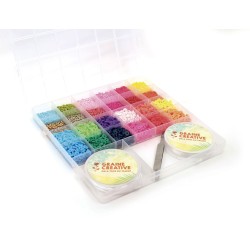 Set DIY perles assorties et fil élastique - Tropical Mix 