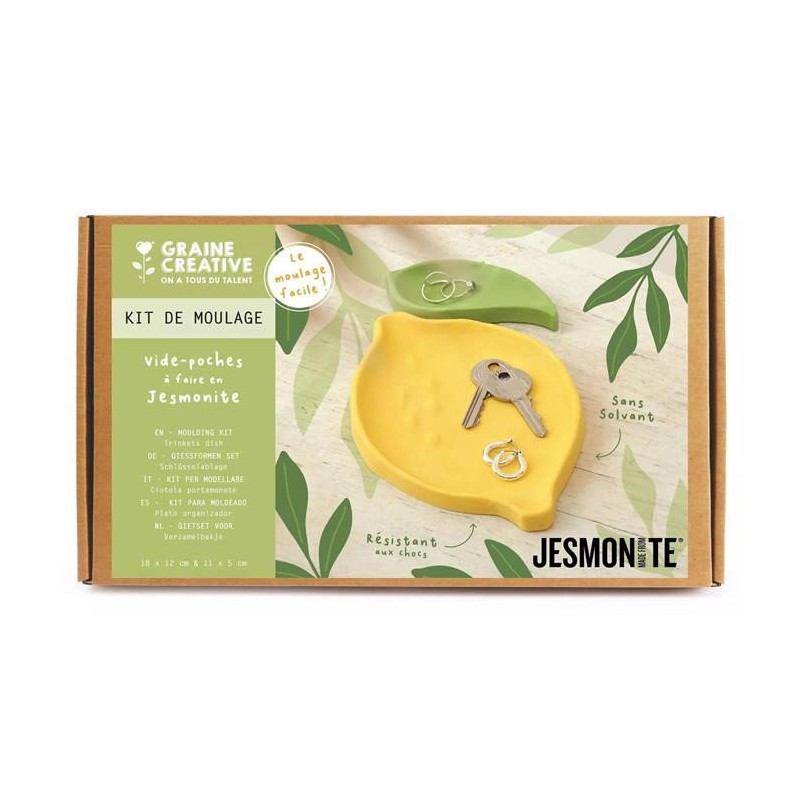 Kit DIY moulage - Vide-poches citron en Jesmonite