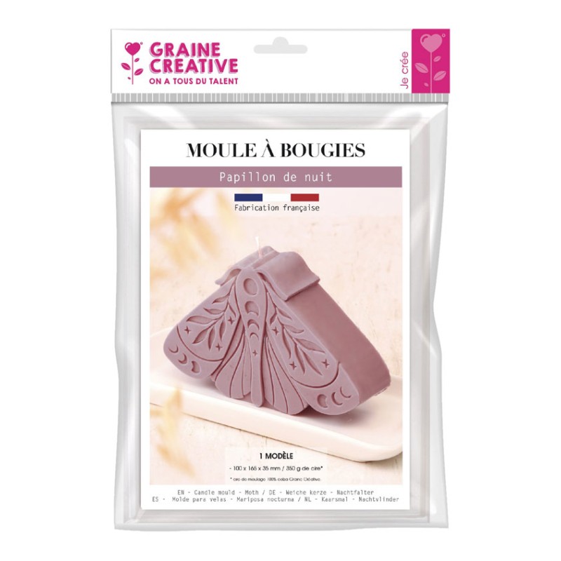 Moule à bougies thermoforme - Papillon de nuit