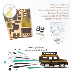 Maquette 3D en bois à friction - 4x4