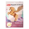 Maquette 3D en bois - Licorne ailée