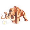 Maquette 3D en bois - Mammouth