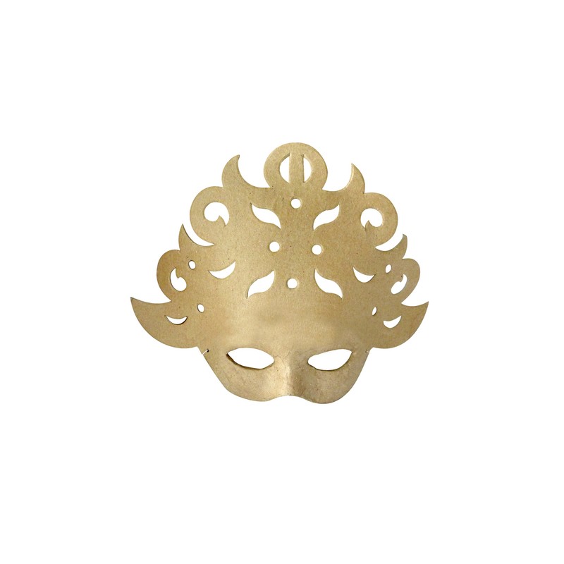 Masque Baroque en papier maché - 8x25x21cm