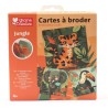 Kit Cartes à broder - Jungle