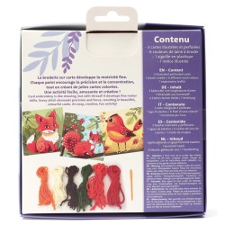 Kit Cartes à broder - Forêt