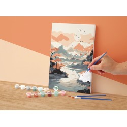 Peinture par numéro 20x30cm - Plaine d'Asie