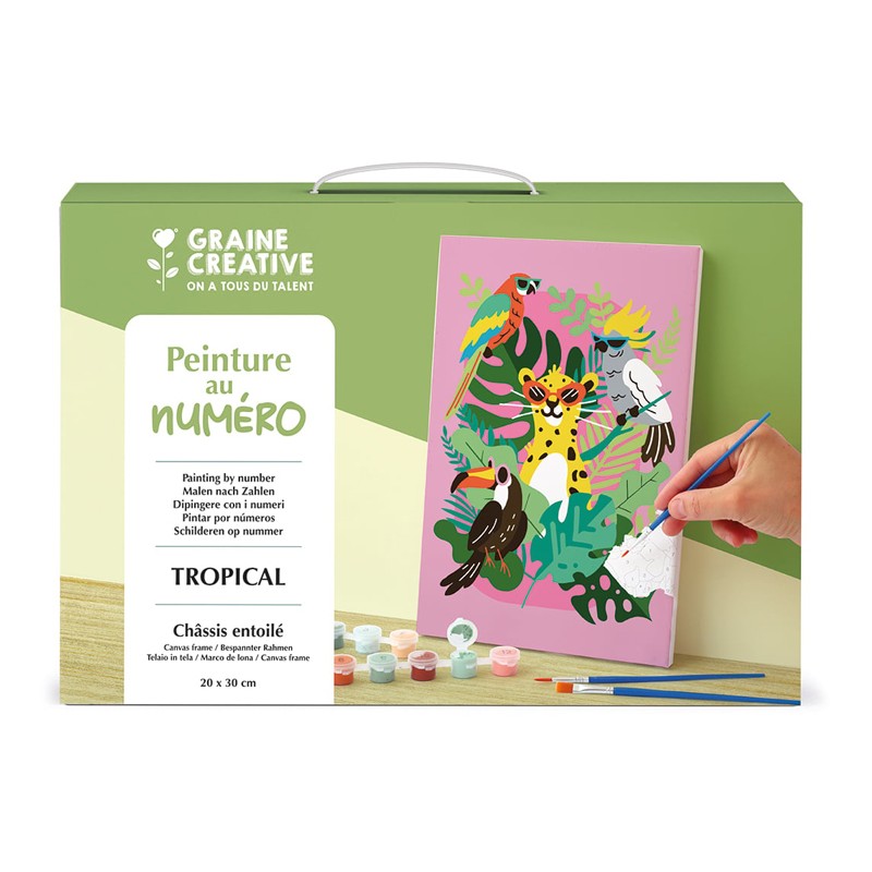 Peinture par numéro 20x30cm - Tropical