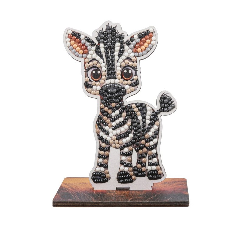 Kit figurine à diamanter Crystal Art - Collection safari, Zèbre