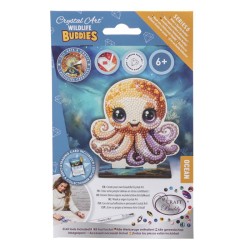 Kit figurine à diamanter Crystal Art - Collection océan, Octopus
