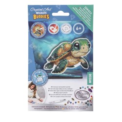Kit figurine à diamanter Crystal Art - Collection océan, Tortue