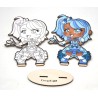 Kit figurine en bois à colorier Graph'It, collection Manga Chibis - Magical girl