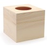 Boîte à mouchoir en bois Cube 12,5x13,5x14cm